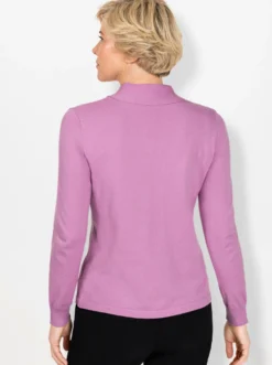 Langarm-Pullover mit Schluppe
