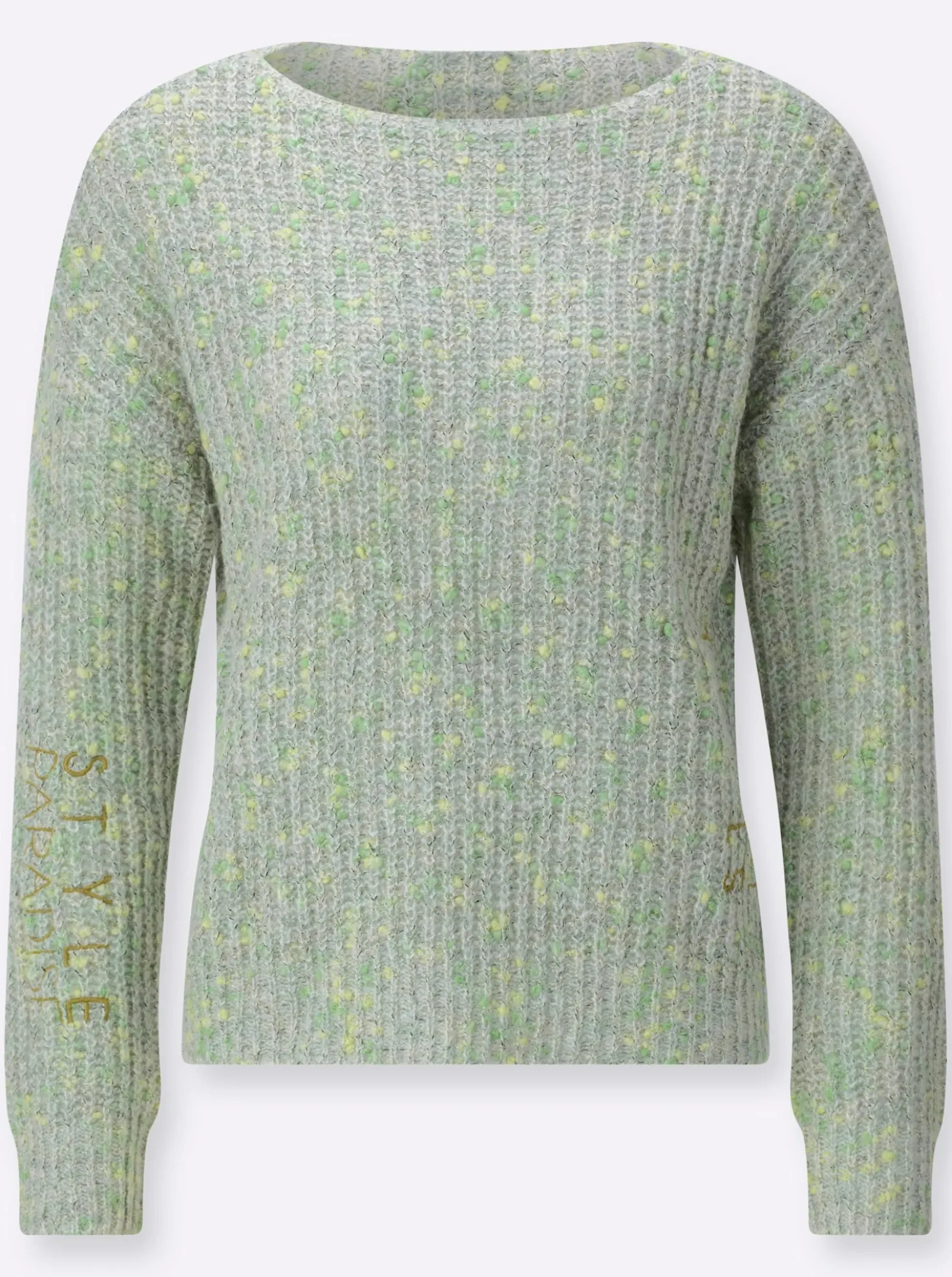 Langarm-Pullover mit Stickerei
