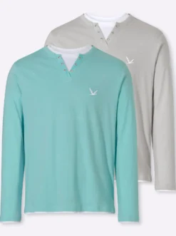 Langarmshirt im Doppelpack