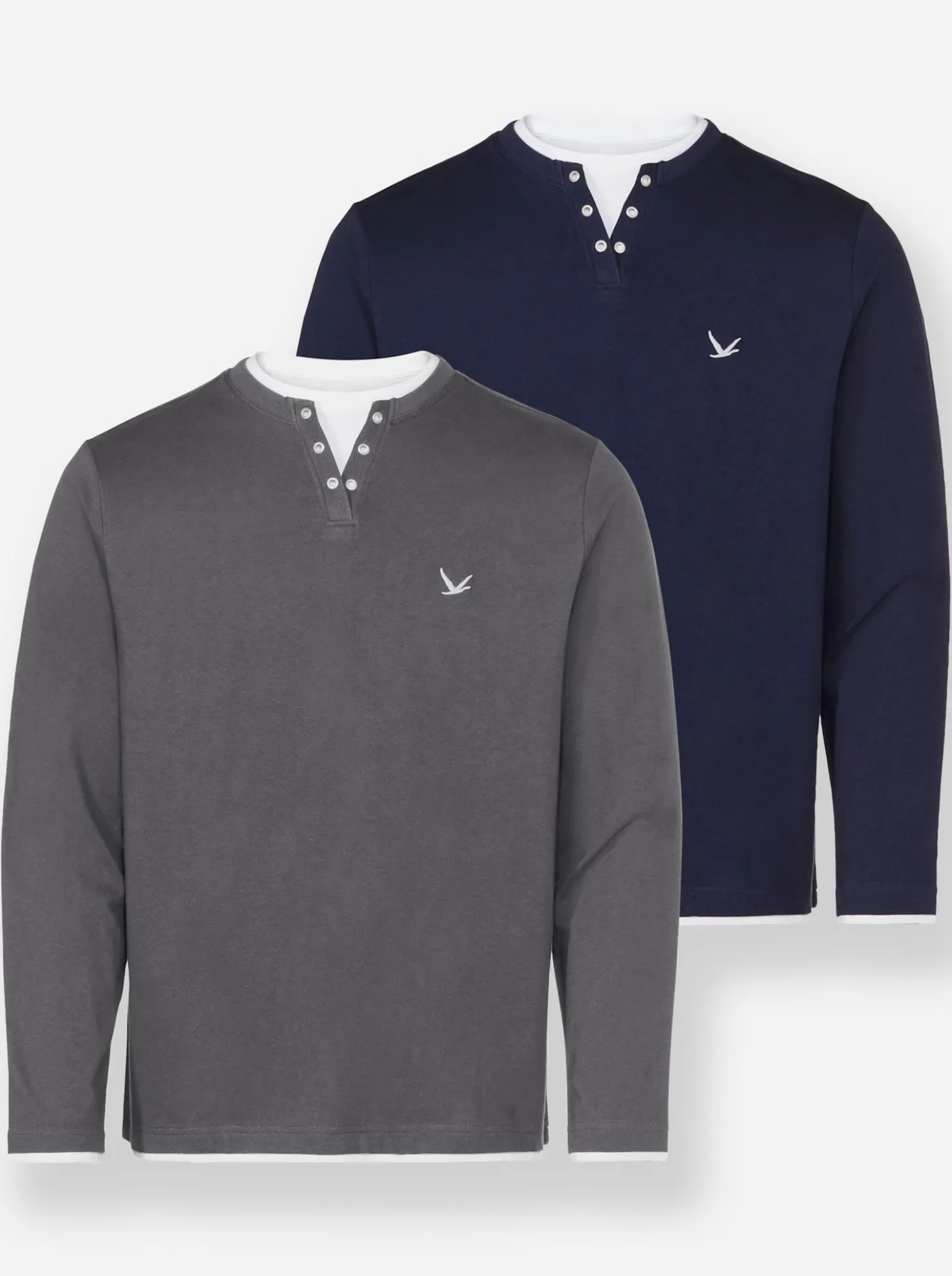 Langarmshirt im Doppelpack