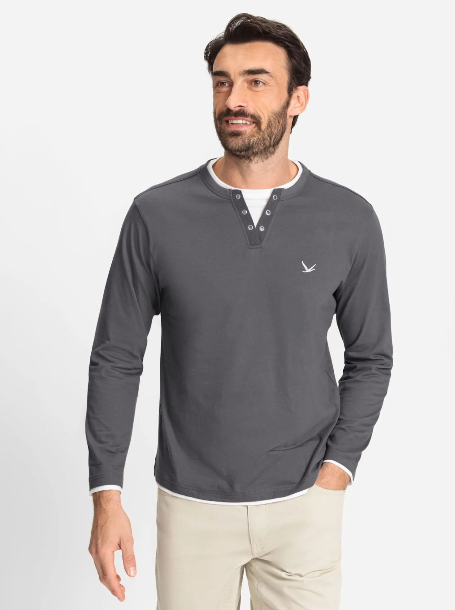 Langarmshirt im Doppelpack