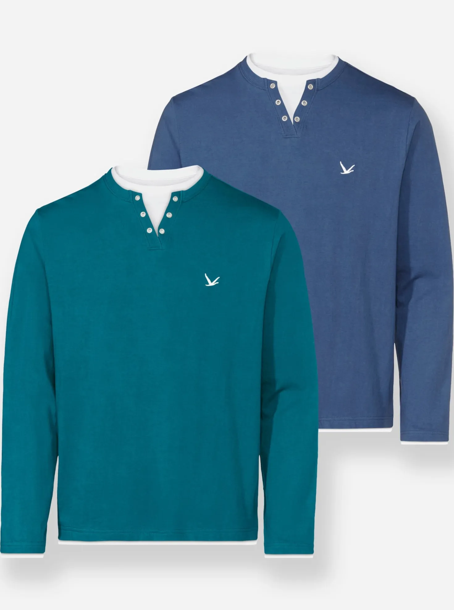 Langarmshirt im Doppelpack