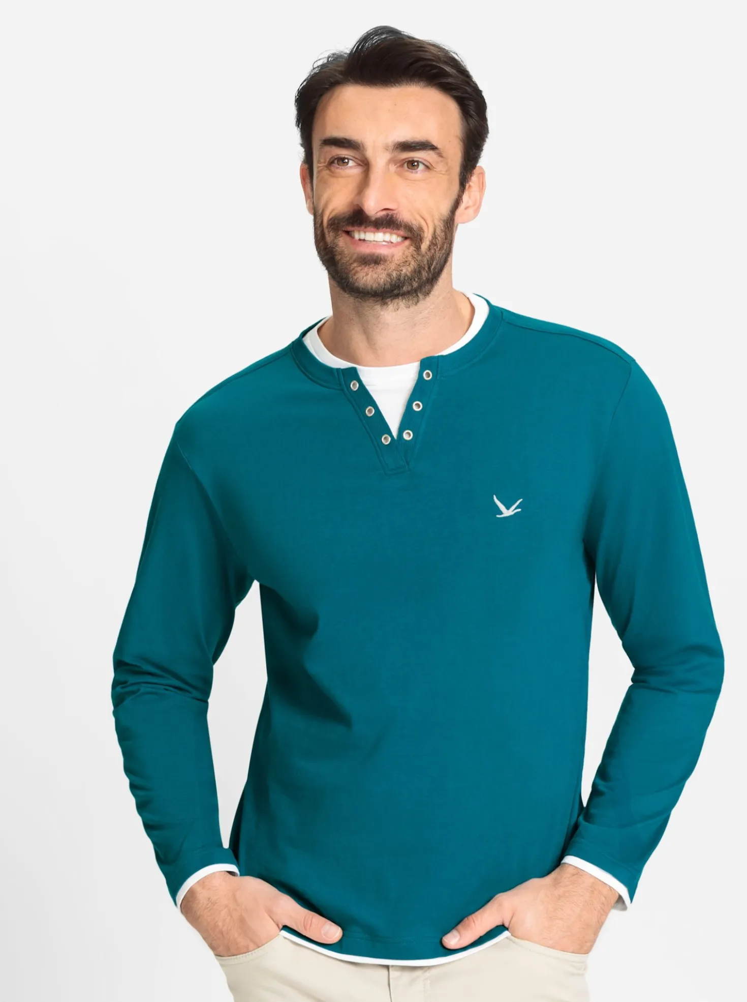 Langarmshirt im Doppelpack