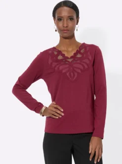 Langarmshirt im feinen Baumwoll-Modal-Mix