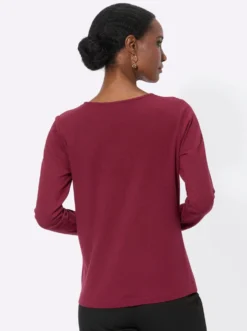 Langarmshirt im feinen Baumwoll-Modal-Mix
