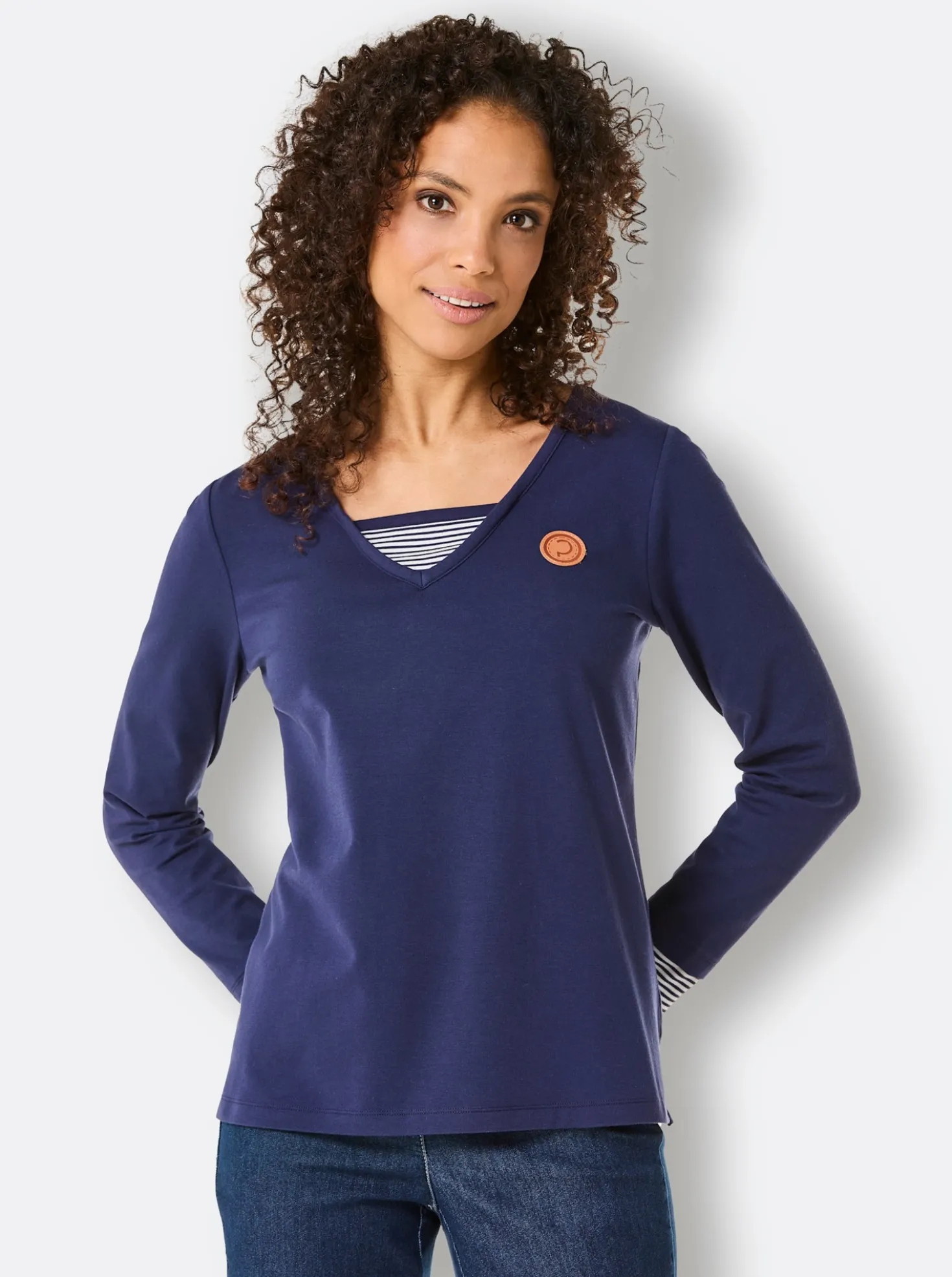 Langarmshirt im Lagen-Look