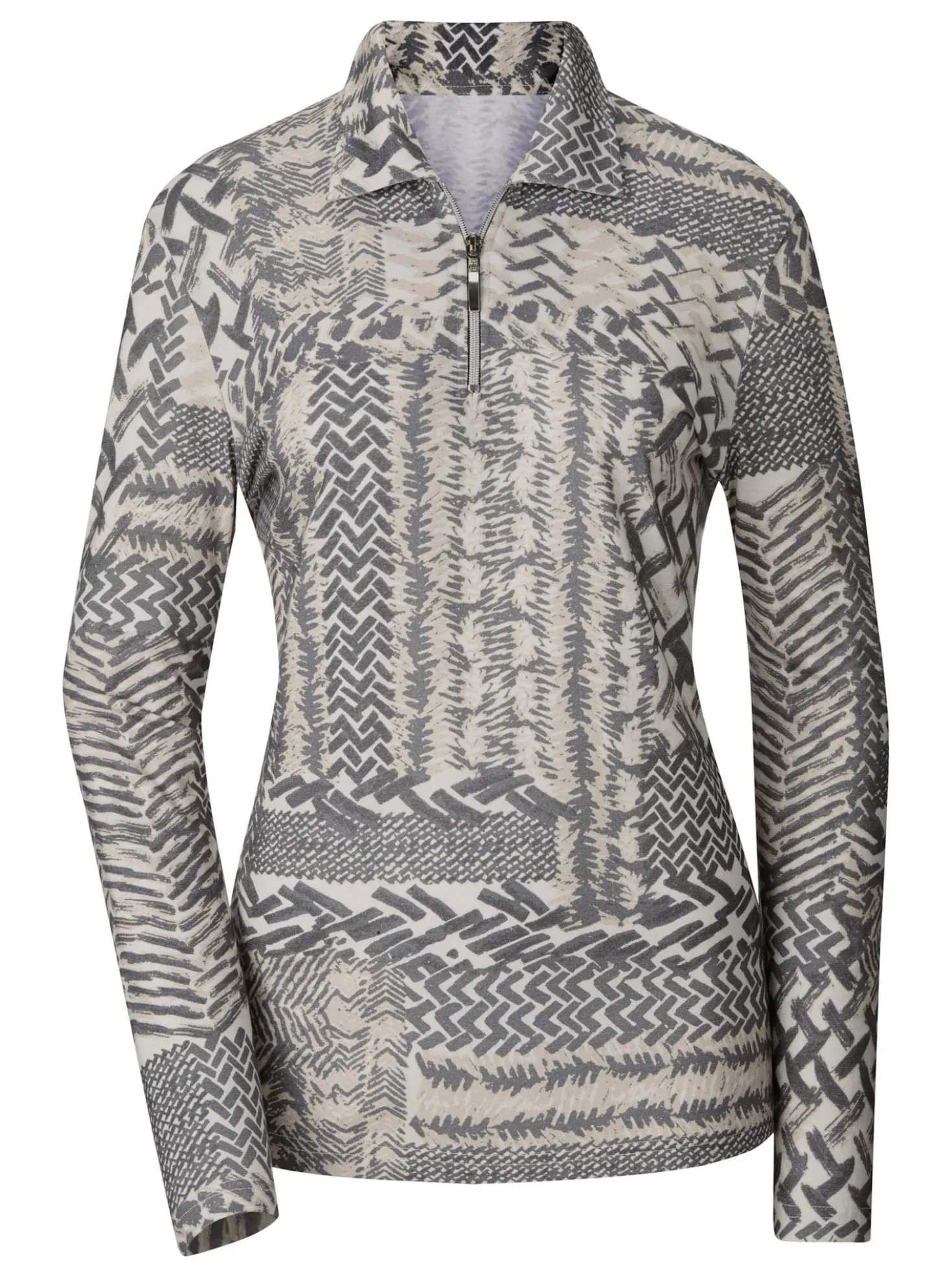 Langarmshirt im Muster-Mix