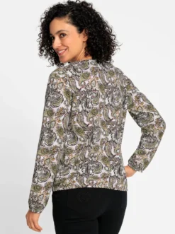 Langarmshirt im Paisley-Dessin