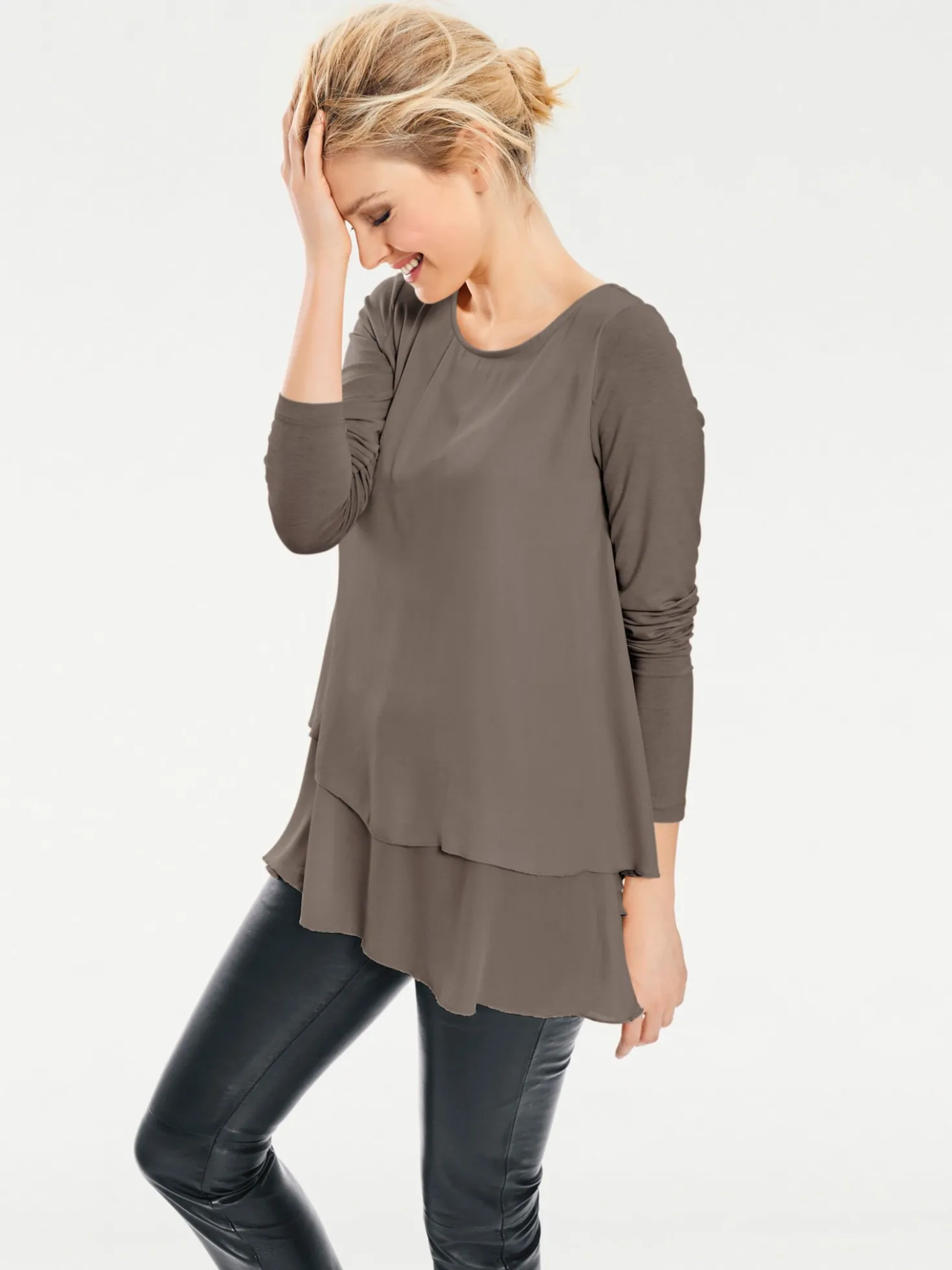 Langarmshirt in 2-in-1-Optik