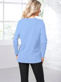 Langarmshirt in weiter Form