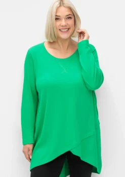 Langarmshirt in Wickeloptik