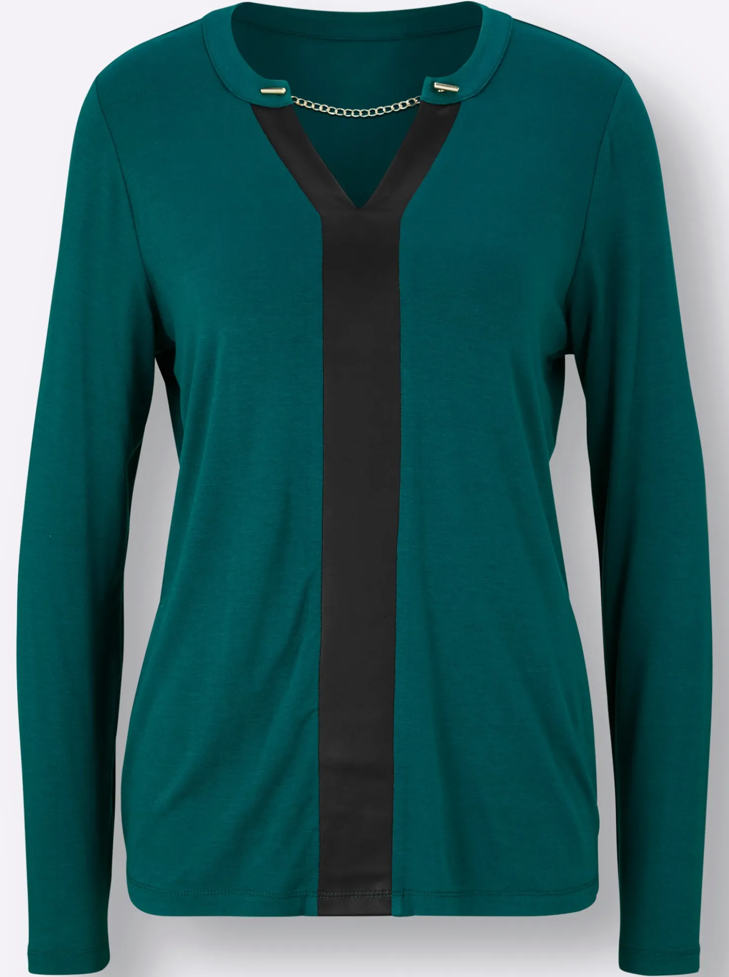 Langarmshirt mit abnehmbaren Zierketten