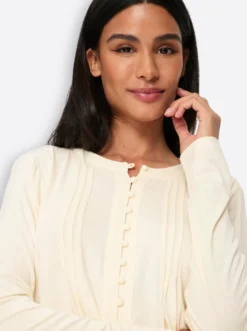 Langarmshirt mit Biesen