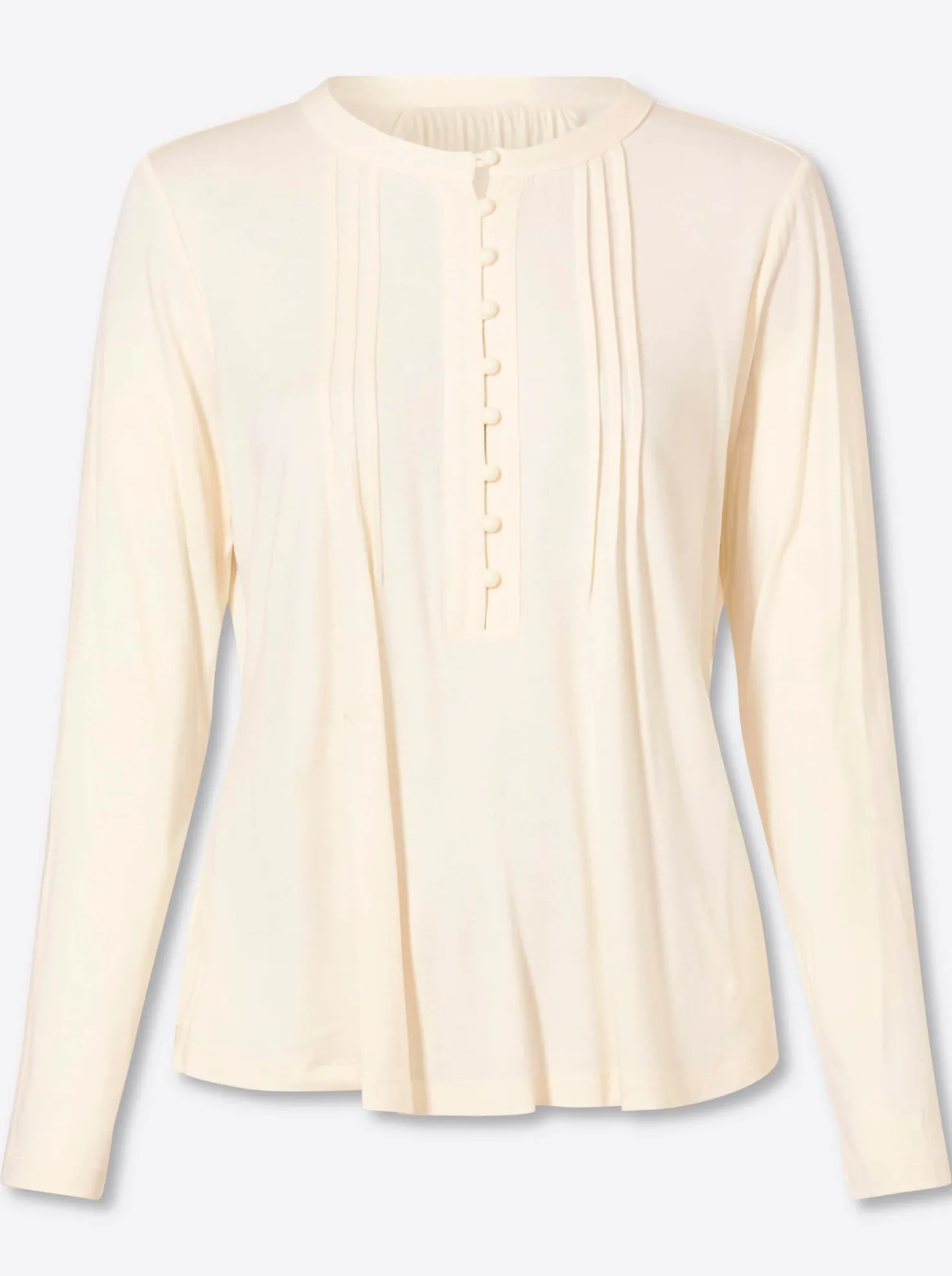 Langarmshirt mit Biesen