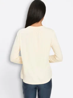 Langarmshirt mit Biesen