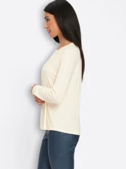 Langarmshirt mit Biesen