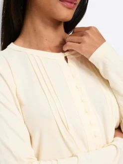 Langarmshirt mit Biesen