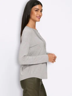 Langarmshirt mit Biesen