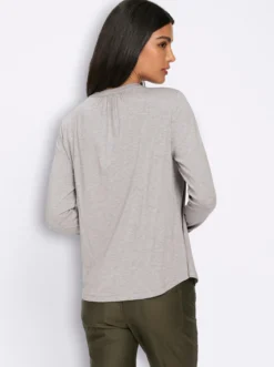 Langarmshirt mit Biesen