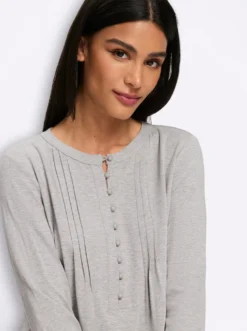 Langarmshirt mit Biesen