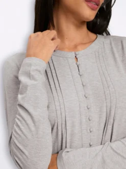 Langarmshirt mit Biesen