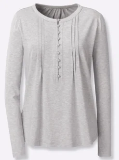 Langarmshirt mit Biesen