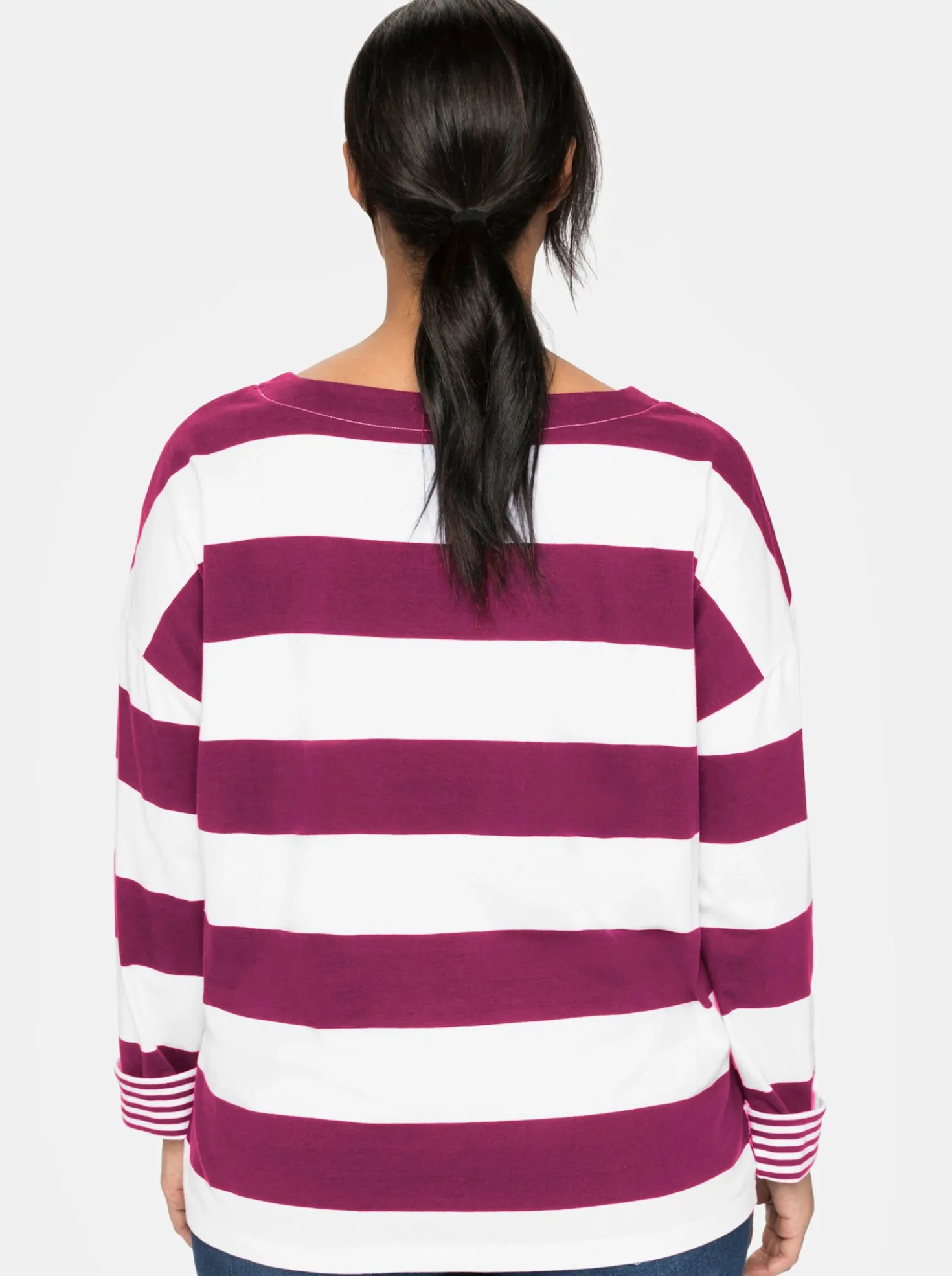Langarmshirt mit Blockstreifen