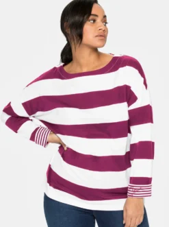 Langarmshirt mit Blockstreifen
