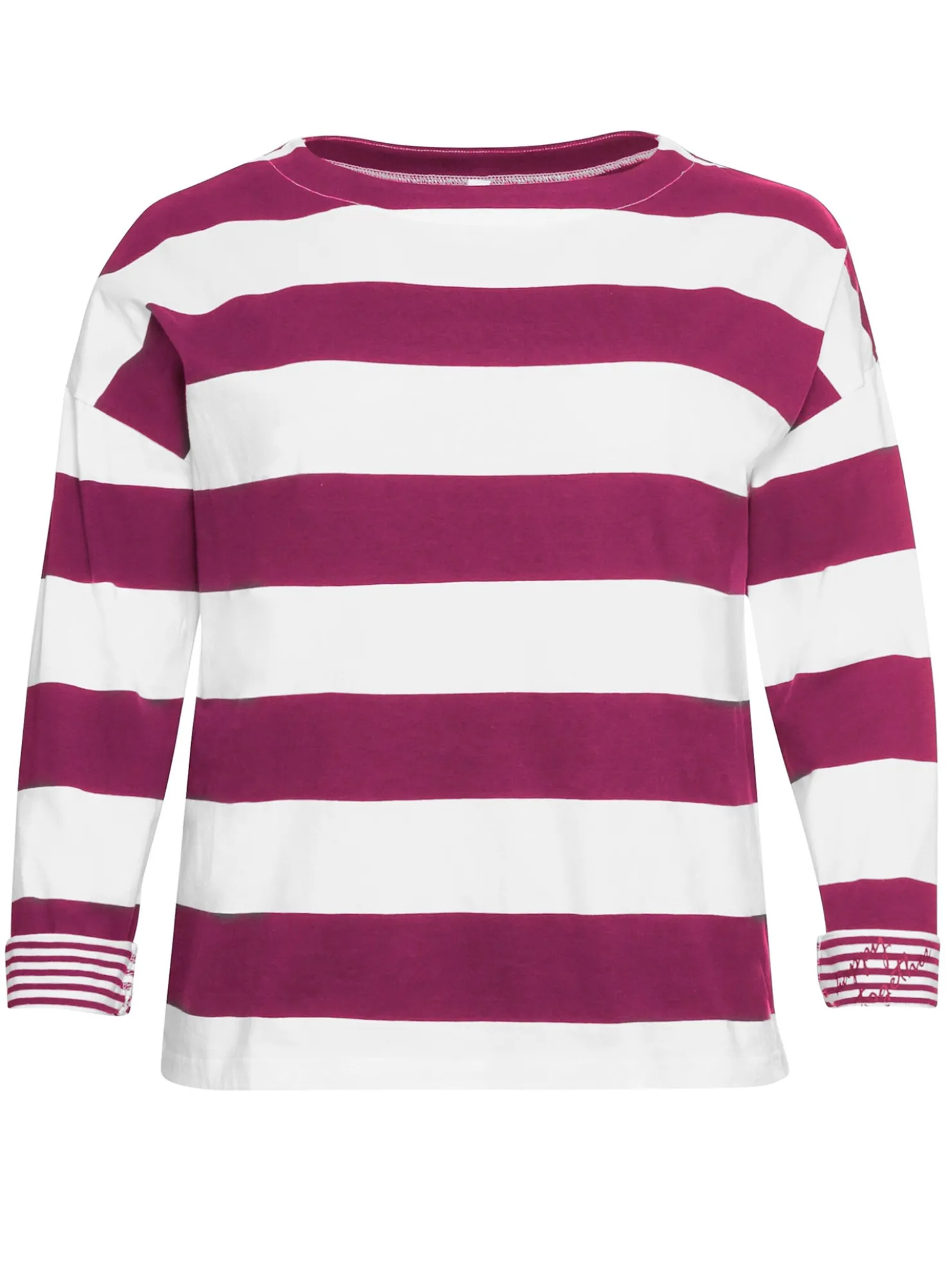 Langarmshirt mit Blockstreifen