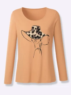 Langarmshirt mit Druck vorne