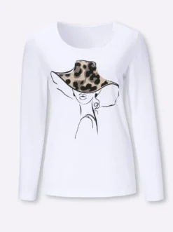 Langarmshirt mit Druck vorne