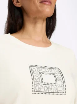Langarmshirt mit Glitzersteinchen
