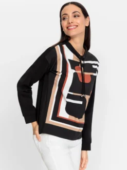 Langarmshirt mit Grafik-Print