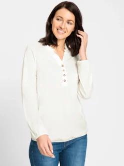 Langarmshirt mit Gummibündchen