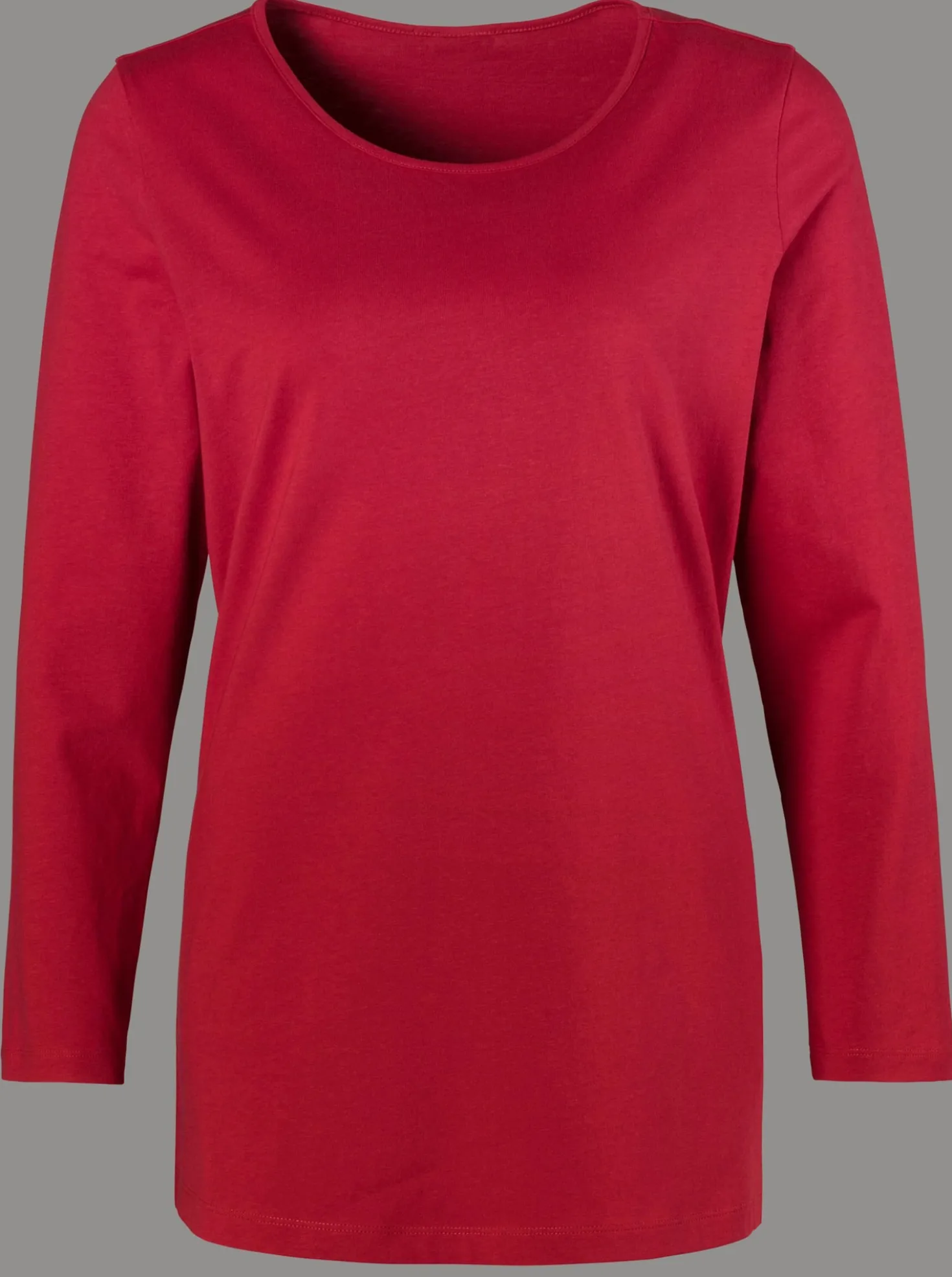 Langarmshirt mit hohen Seitenschlitzen