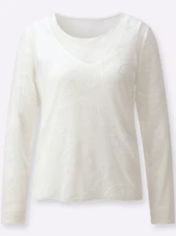 Langarmshirt mit integriertem Top
