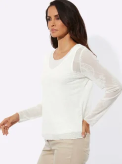 Langarmshirt mit integriertem Top