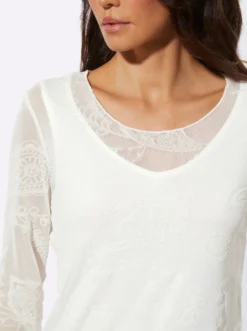 Langarmshirt mit integriertem Top