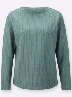 Langarmshirt mit Jacquard-Muster