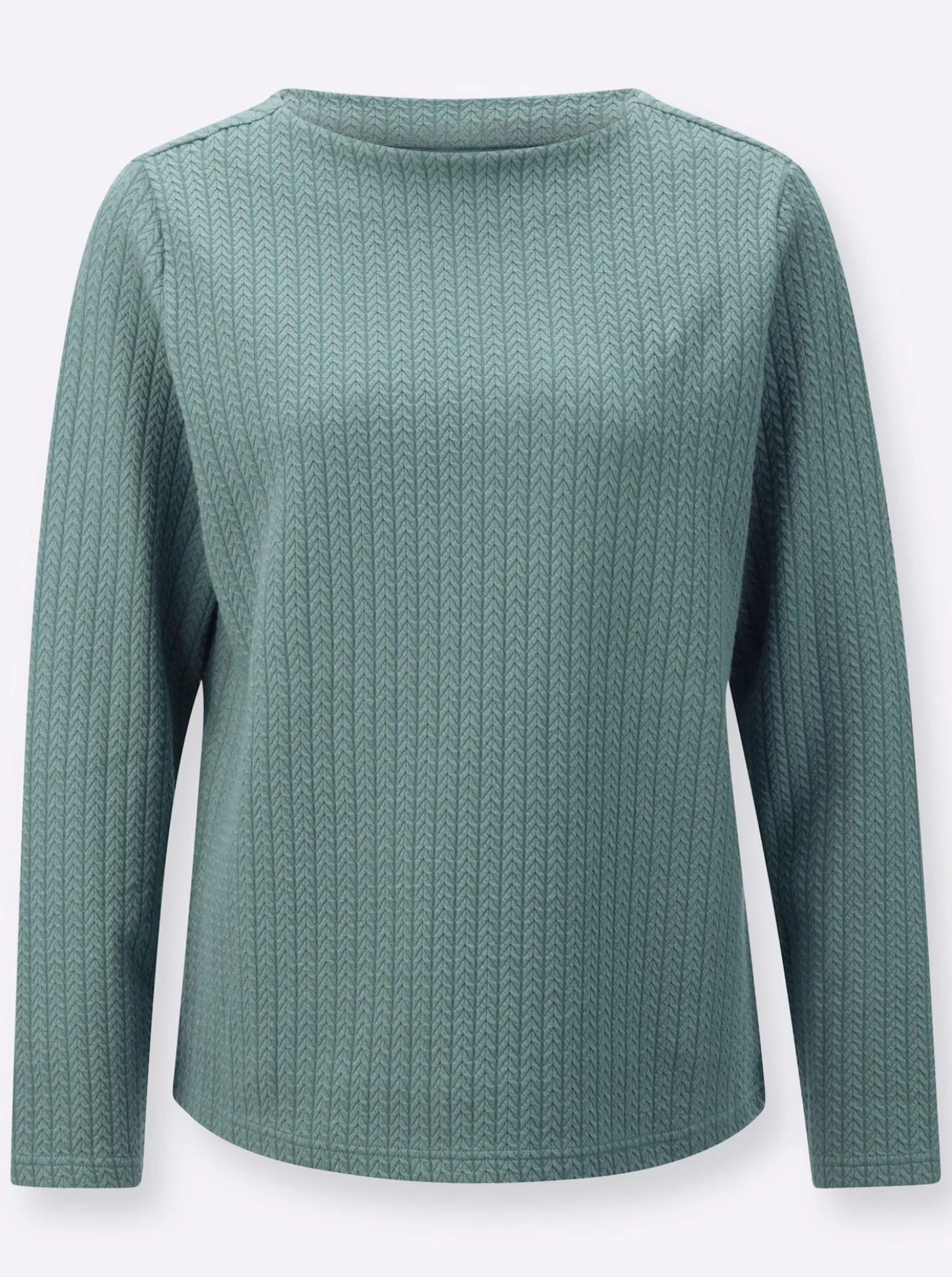 Langarmshirt mit Jacquard-Muster