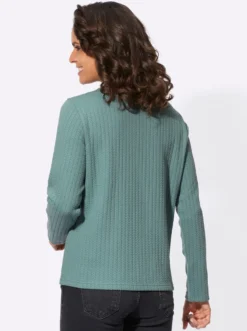 Langarmshirt mit Jacquard-Muster