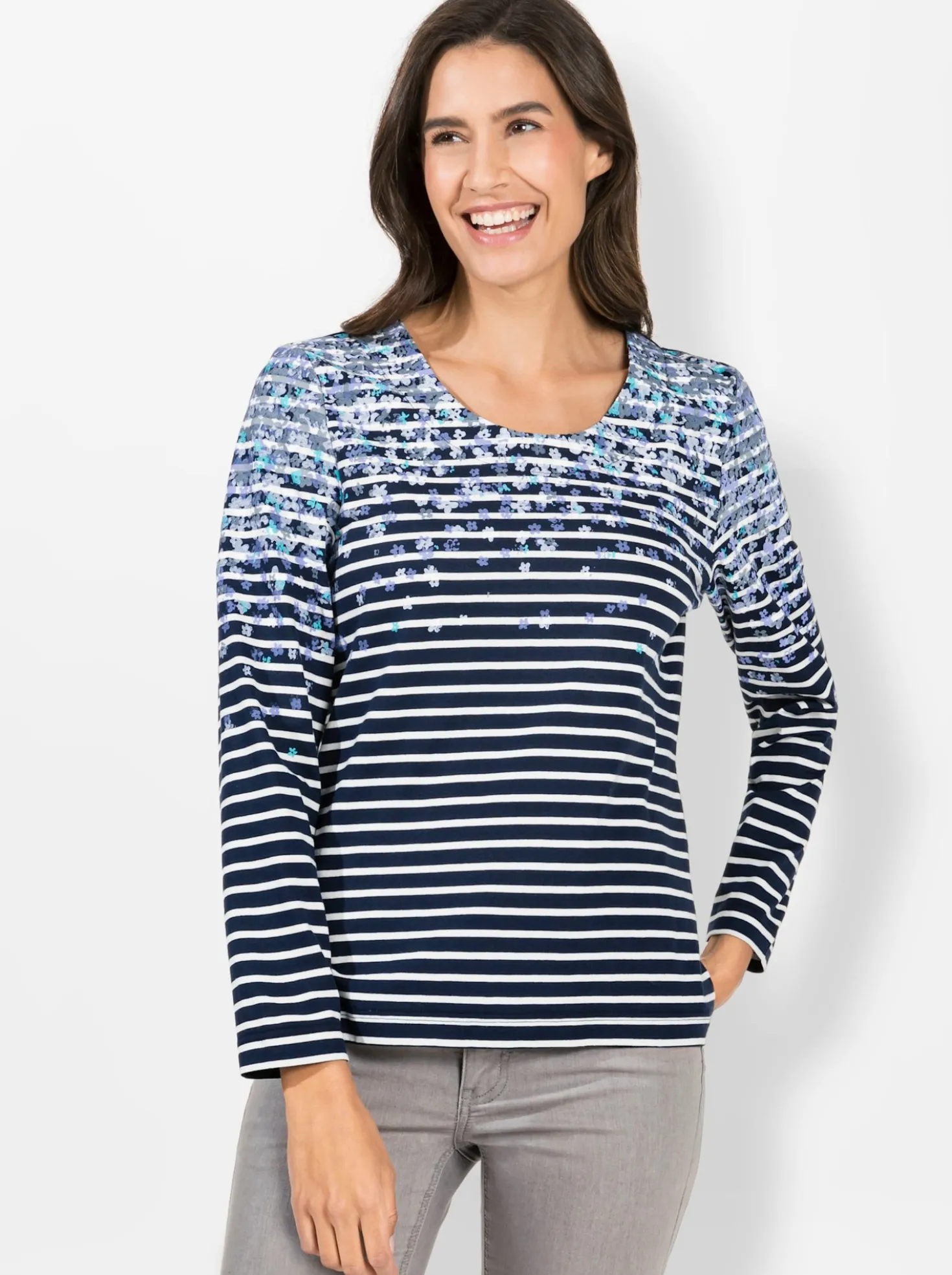 Langarmshirt mit Mustermix