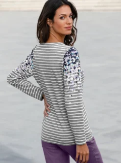 Langarmshirt mit Mustermix