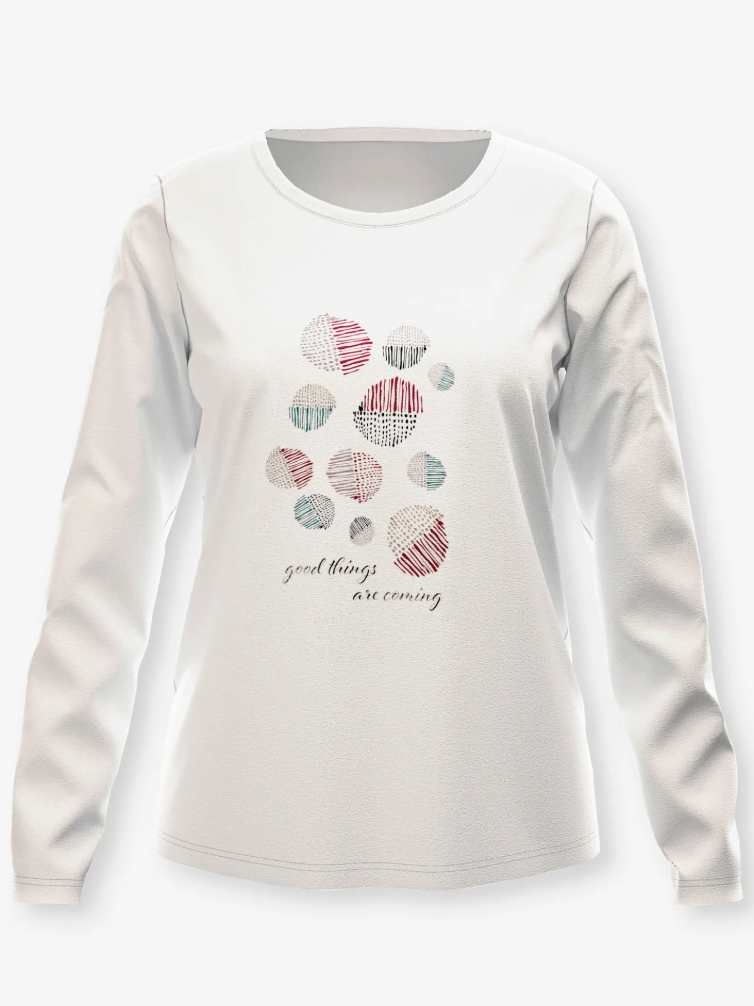 Langarmshirt mit platziertem Druck