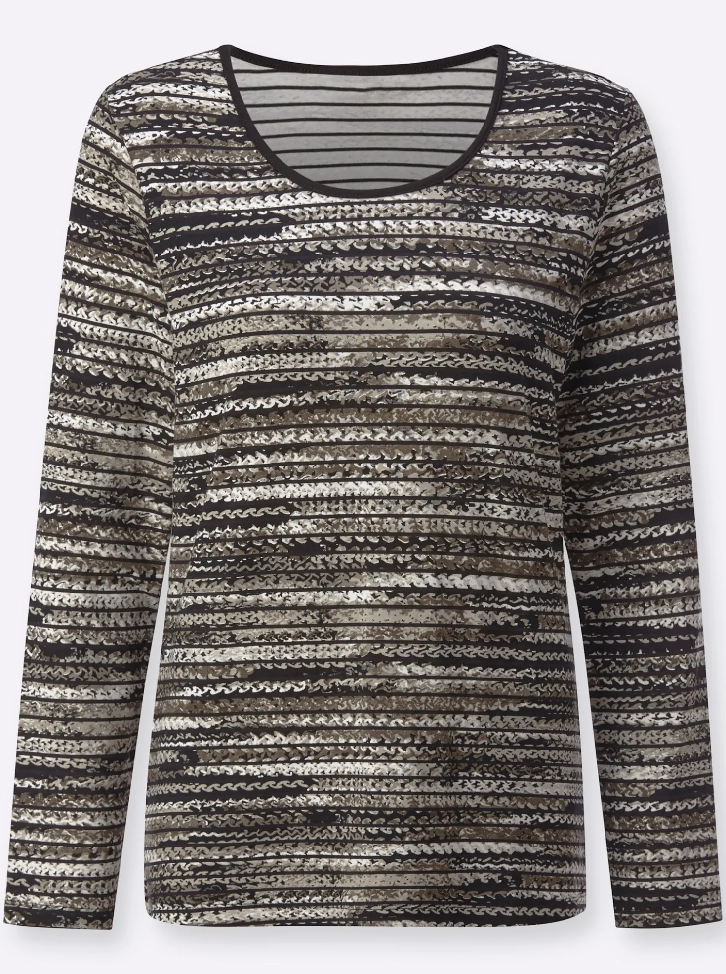 Langarmshirt mit Ringel-Muster