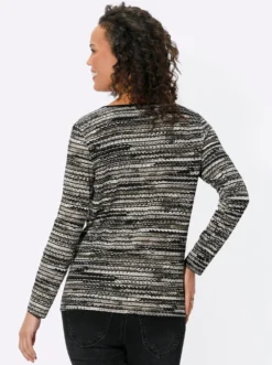 Langarmshirt mit Ringel-Muster