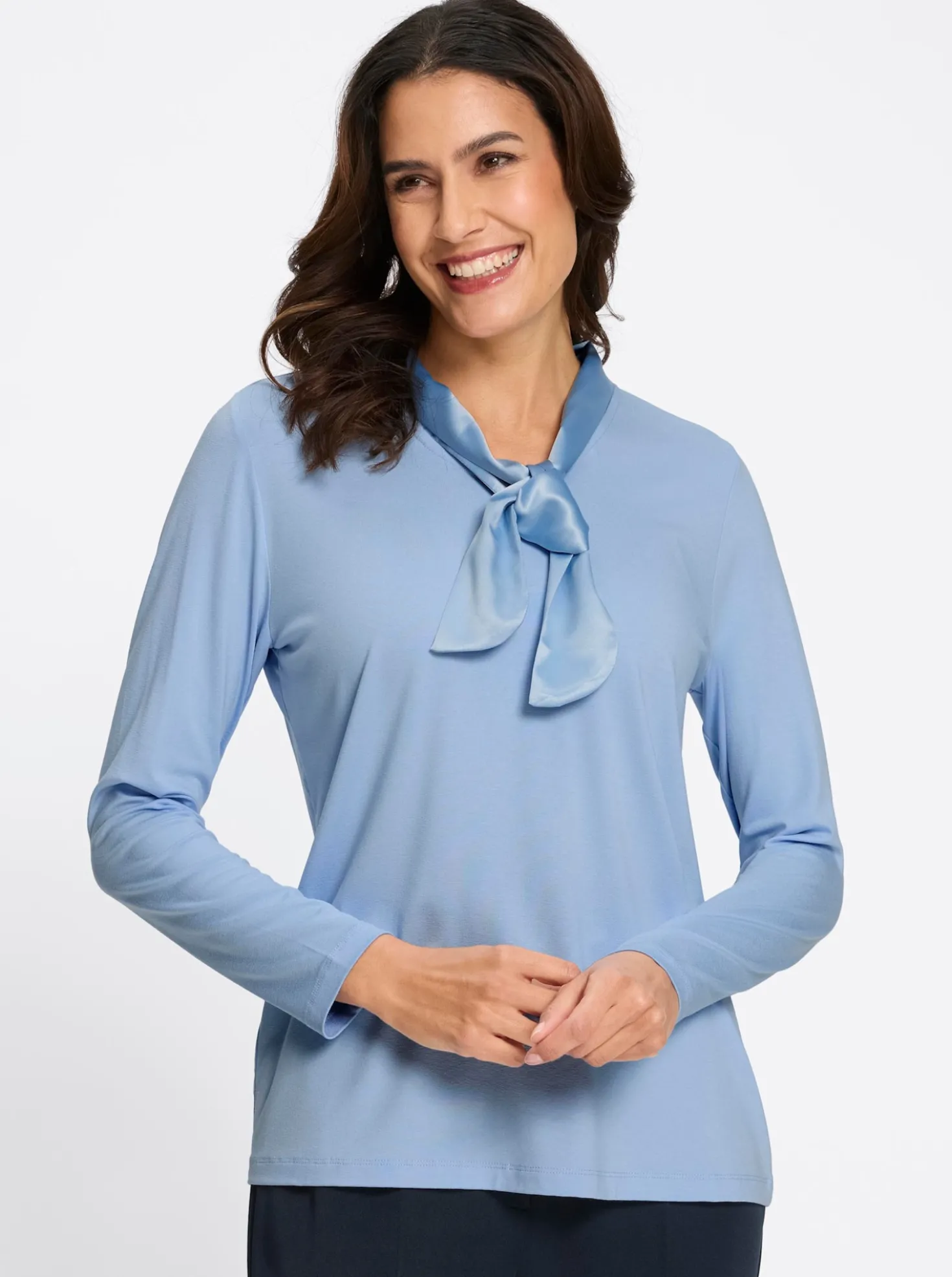Langarmshirt mit Schluppe