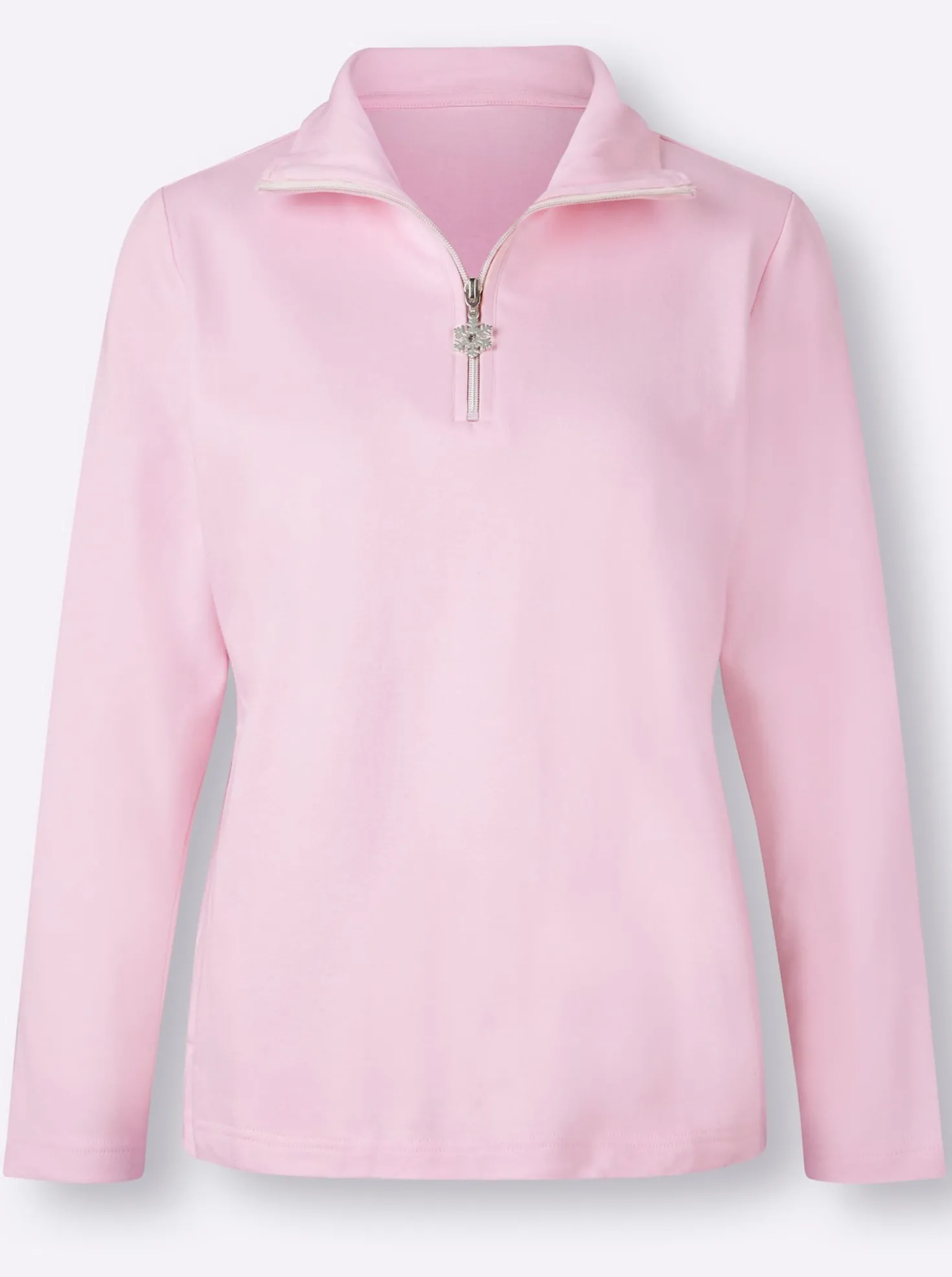 Langarmshirt mit Schneeflocken-Anhänger