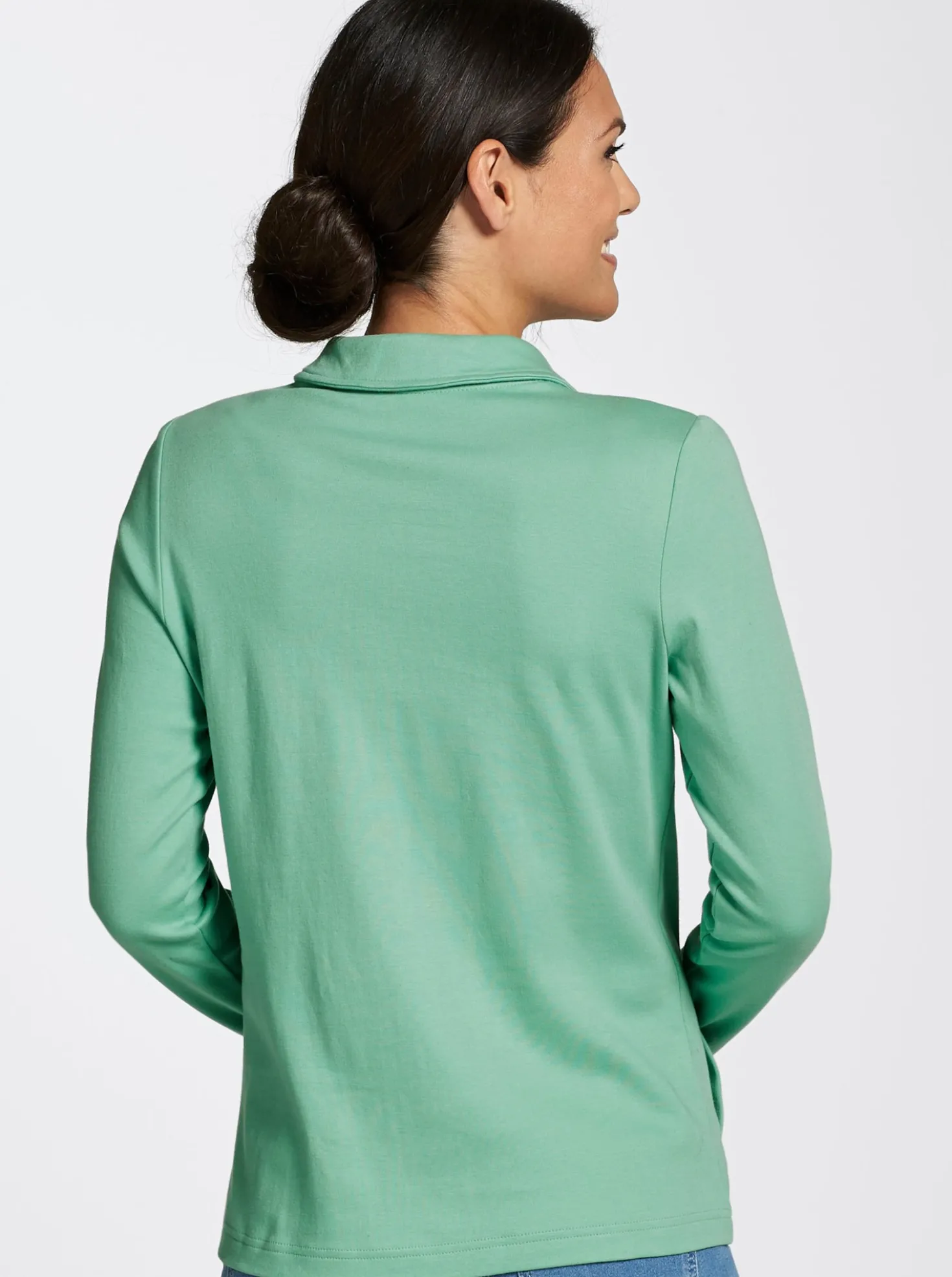 Langarmshirt mit Schneeflocken-Anhänger