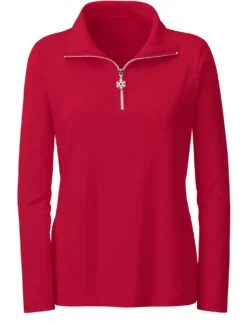Langarmshirt mit Schneeflocken-Anhänger